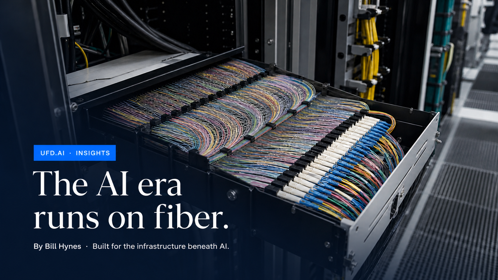 High-count fiber optic infrastructure connecting data centers between New York and Northern Virginia, the backbone of AI compute and cloud infrastructure